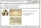 Karteikarte zum Holotyp von Textilaria subrhombica Stache, 1864